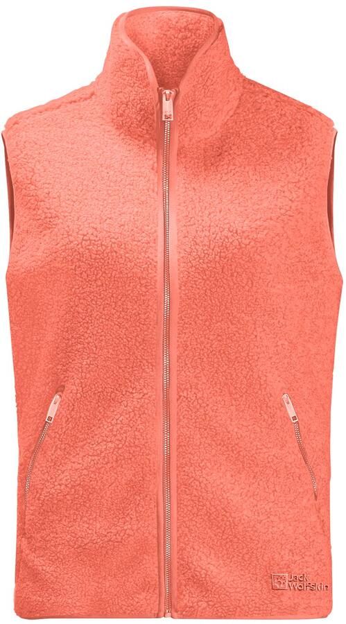 Jack Wolfskin High Curl Vest Women Fleece bodywarmer Dames XXL warm amber warm amber