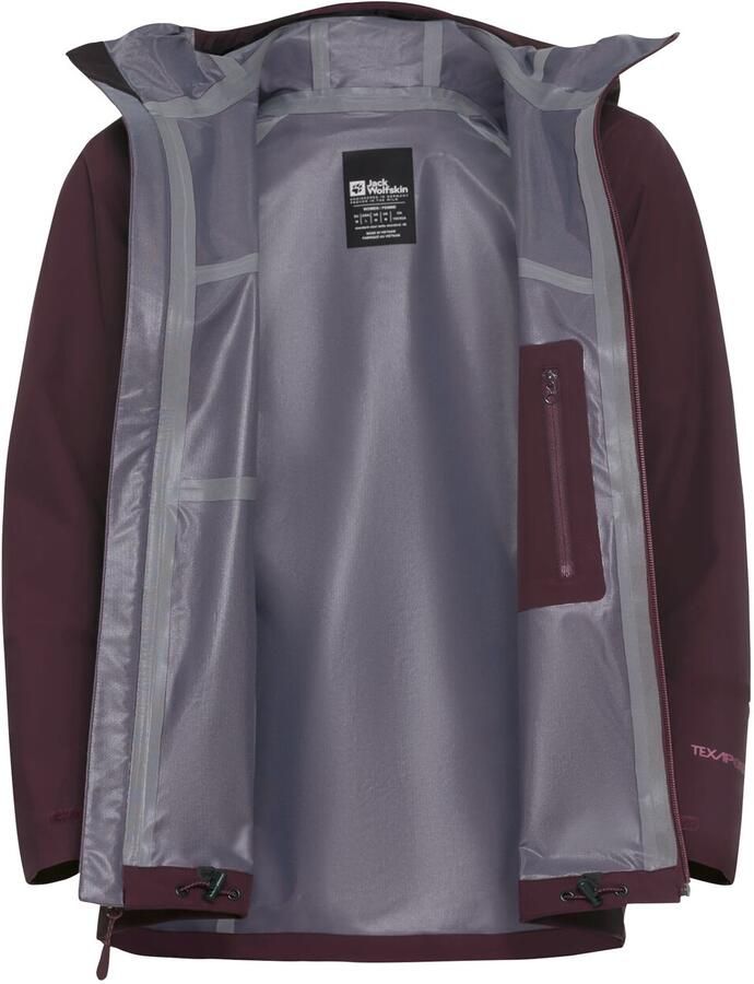 Jack Wolfskin Highest Peak 3L Jacket Women Hardshell regenjack Dames XXL amaranth