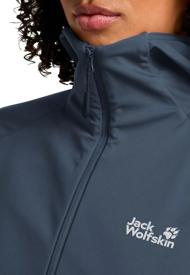 Jack Wolfskin Hike With Me Hoody Women Softshelljack Dames XXL midnight sky midnight sky - Foto 3