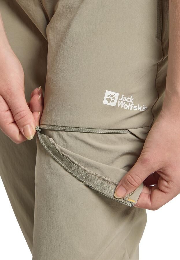 Jack Wolfskin Hikeout Zip Off Pants Women Zip-Off-broek met zonnebescherming Dames 36 stone - Foto 2
