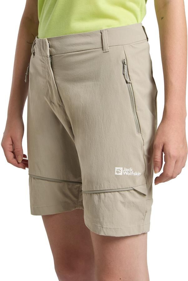 Jack Wolfskin Hikeout Zip Off Pants Women Zip-Off-broek met zonnebescherming Dames 36 stone - Foto 3