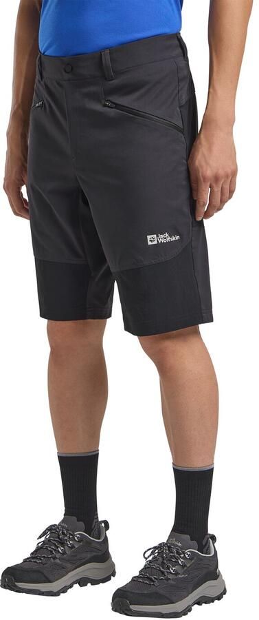 Jack Wolfskin Hiking Alpine Short Men Softshellshort Heren 46 phantom - Foto 9