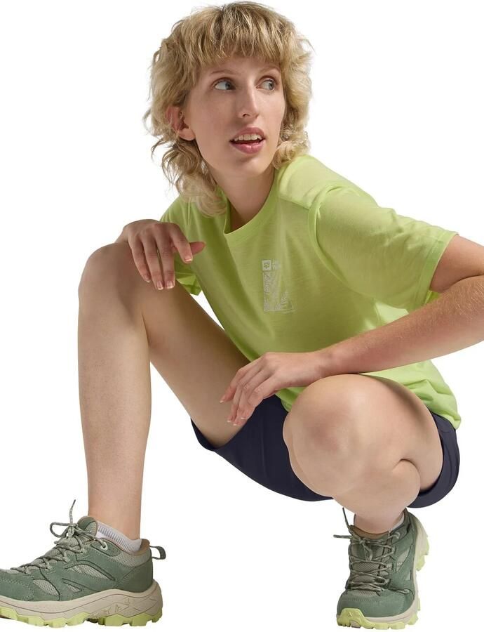 Jack Wolfskin Hiking Alpine Short Women Korte wandelbroek Dames 44 graphite - Foto 6