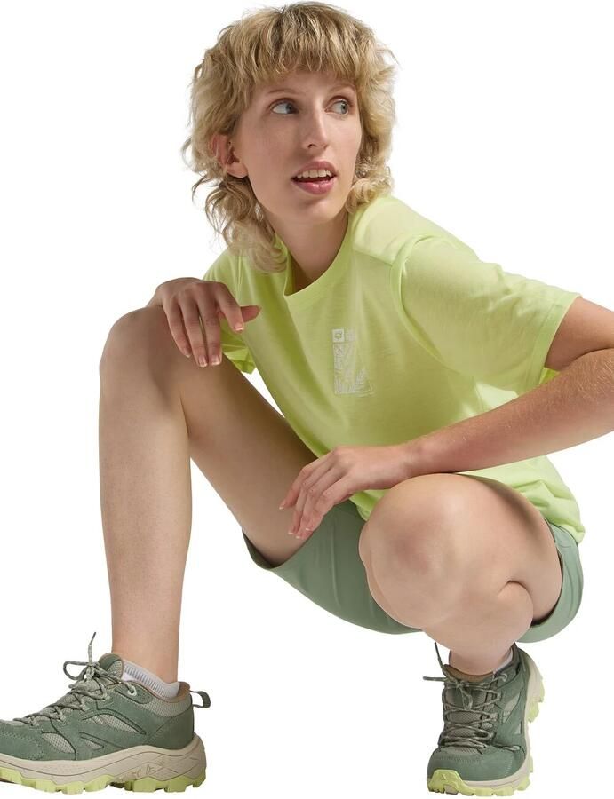 Jack Wolfskin Hiking Alpine Short Women Korte wandelbroek Dames 40 eucalyptus - Foto 8