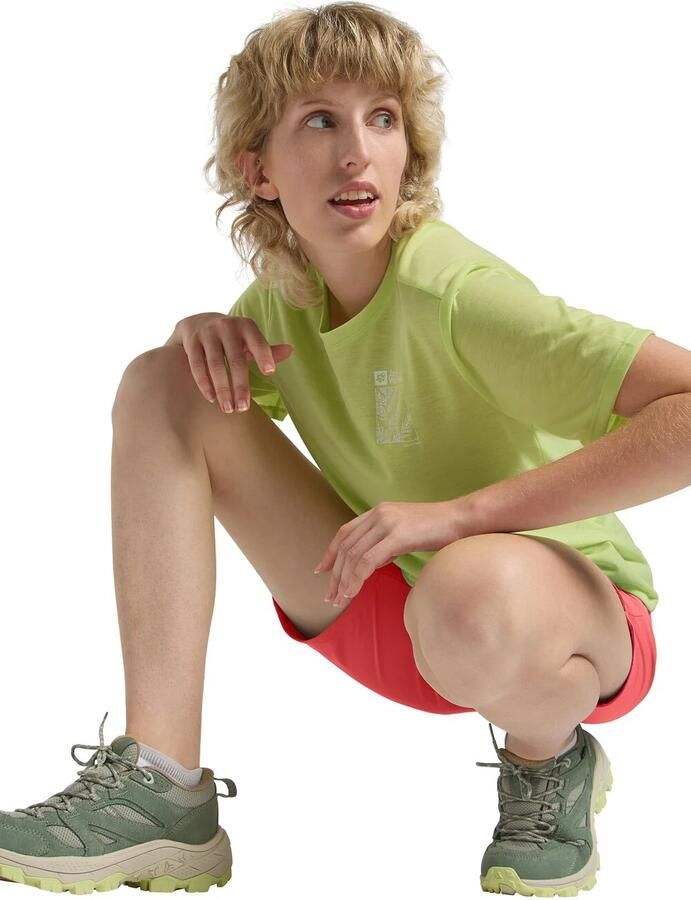 Jack Wolfskin Hiking Alpine Short Women Korte wandelbroek Dames 34 sunset coral sunset coral - Foto 2