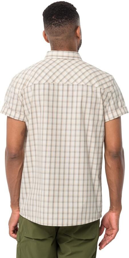 Jack Wolfskin Hot Springs Shirt Men Wandeloverhemd met korte mouwen Heren XXL egret 41 egret 41 - Foto 3