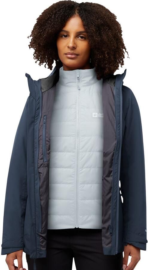 Jack Wolfskin Hunberg 3in1 Jacket Women 3in1 jack Dames XXL midnight sky midnight sky - Foto 11