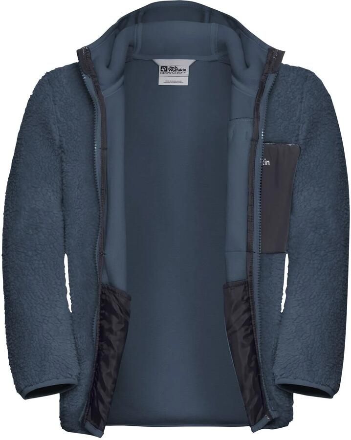 Jack Wolfskin Ice Curl Hood Jacket Kids Fleece jack met capucon Kinderen 104 midnight sky midnight sky - Foto 2