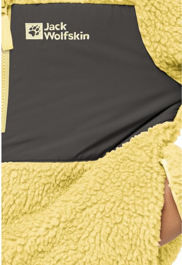 Jack Wolfskin Ice Curl Hood Jacket Kids Fleece jack met capucon Kinderen 104 lemon ice lemon ice - Foto 4