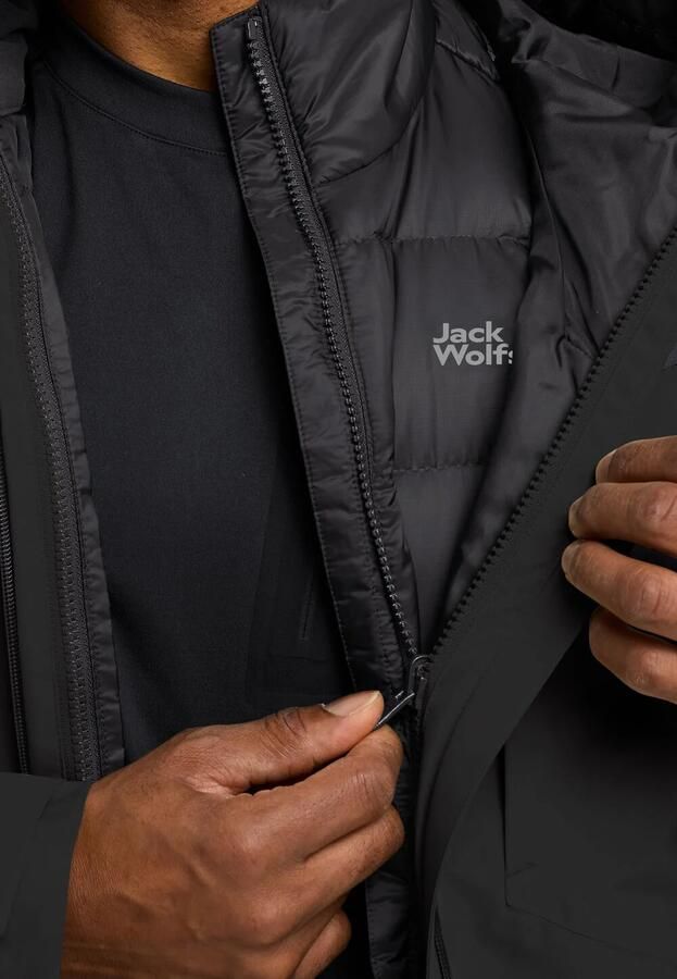 Jack Wolfskin Icecape 3in1 Down Jacket Men RDS Waterdicht 3-in-1 jack Heren XXXL black - Foto 2
