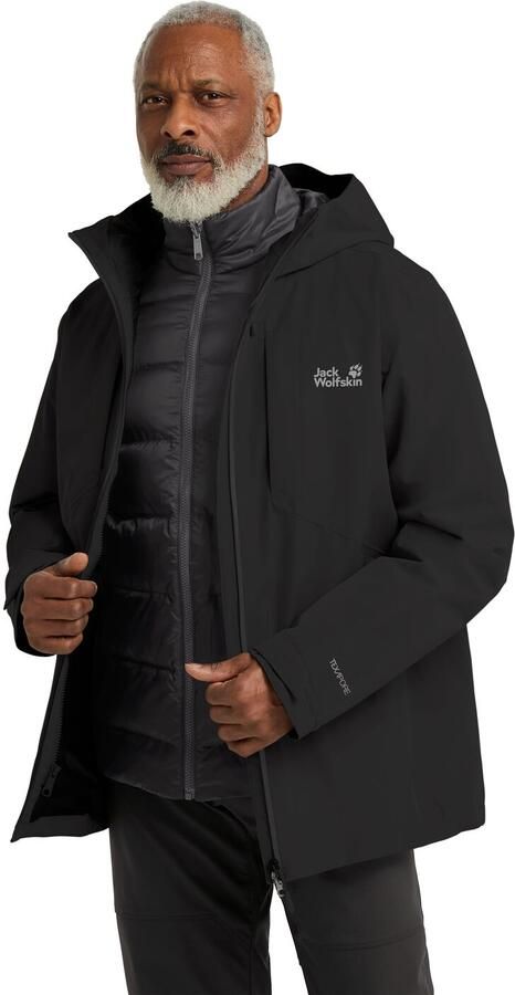 Jack Wolfskin Icecape 3in1 Down Jacket Men RDS Waterdicht 3-in-1 jack Heren XXXL black - Foto 6