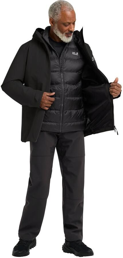 Jack Wolfskin Icecape 3in1 Down Jacket Men RDS Waterdicht 3-in-1 jack Heren XXXL black - Foto 8