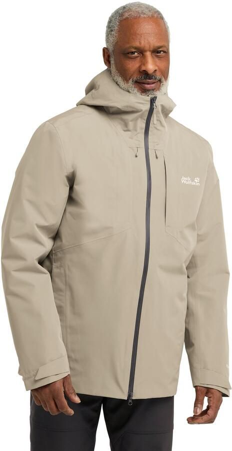 Jack Wolfskin Icecape 3in1 Down Jacket Men RDS Waterdicht 3-in-1 jack Heren XXXL linen - Foto 13