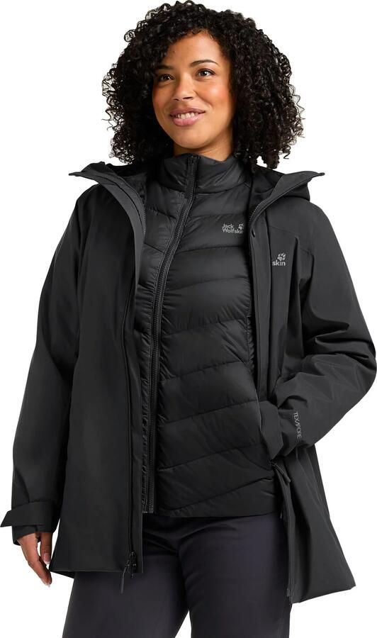 Jack Wolfskin Icecape 3in1 Down Jacket Women RDS Waterdicht 3-in-1 jack Dames XXL black - Foto 15