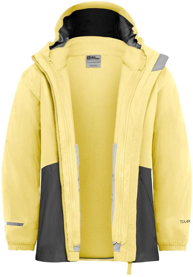 Jack Wolfskin Iceland 3in1 Jacket Kids 3in1 jack Kinderen 104 lemon ice lemon ice - Foto 3