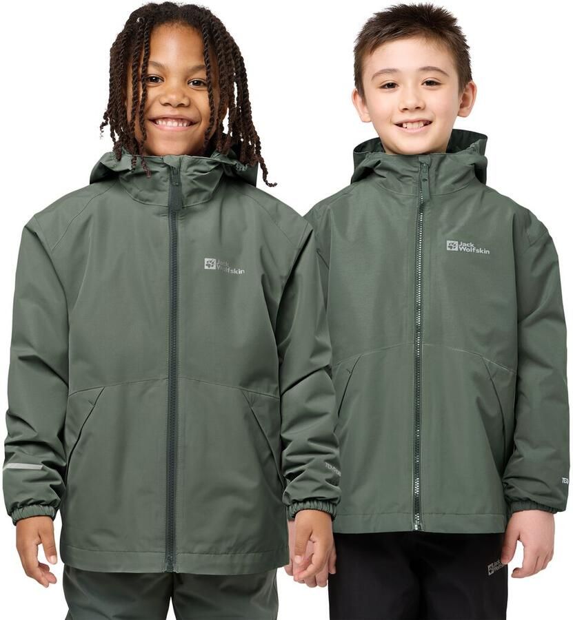 Jack Wolfskin Iceland 3in1 Jacket Kids 3in1 jack Kinderen 104 slate green slate green Slate green slate green