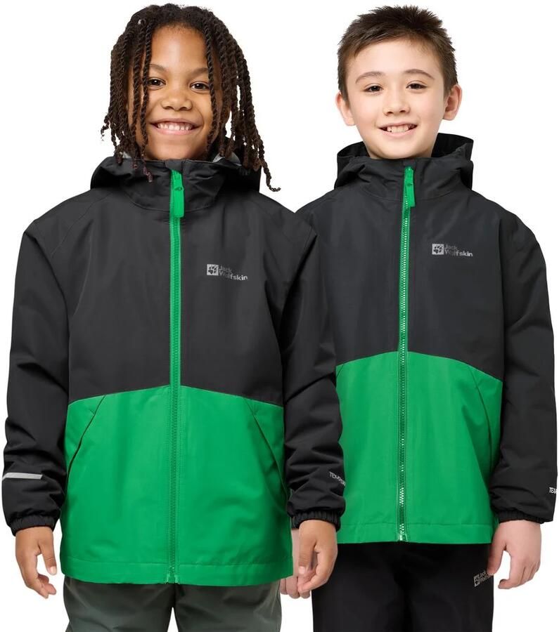Jack Wolfskin Iceland 3in1 Jacket Kids 3in1 jack Kinderen 104 mystic green mystic green
