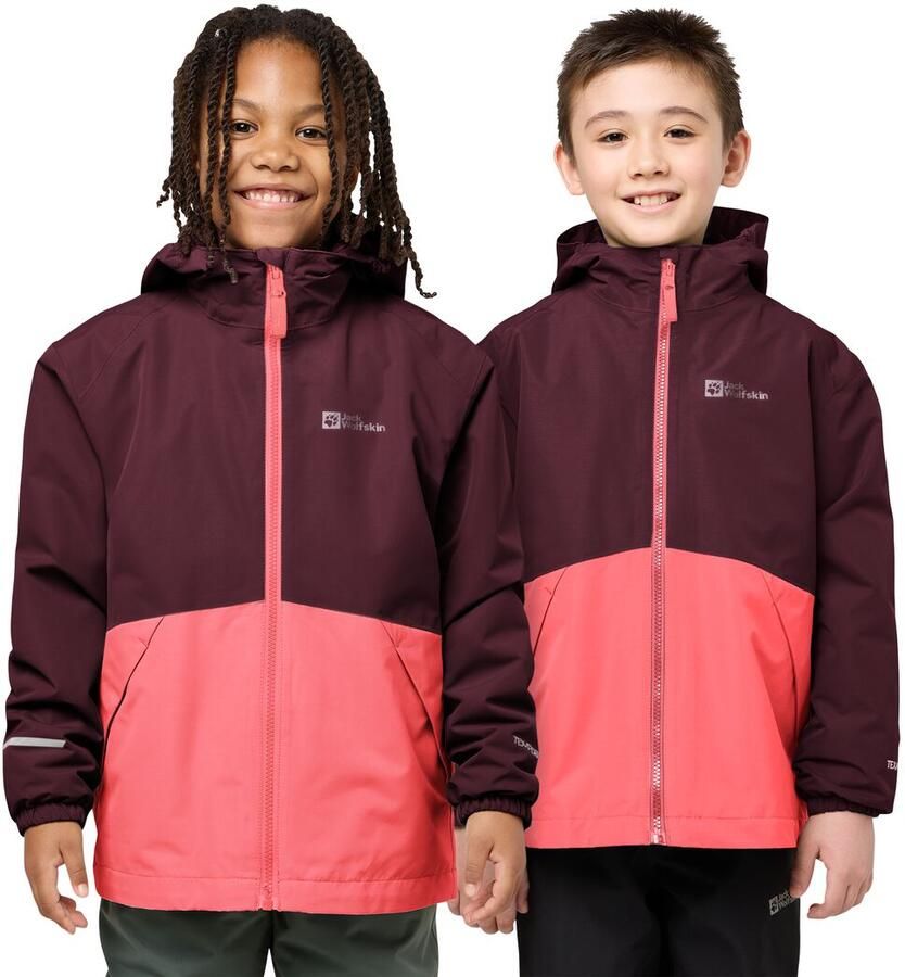 Jack Wolfskin Functioneel 3-in-1-jack ICELAND 3IN1 JACKET K 3in1 waterdicht overgangsjas winterjas