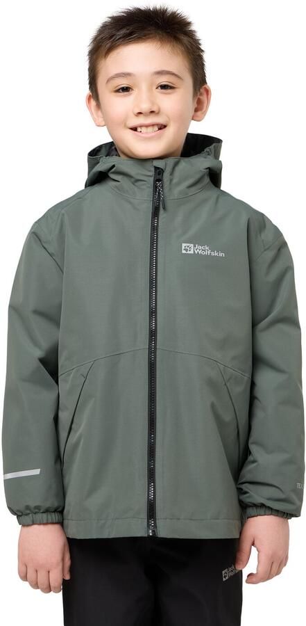 Jack Wolfskin Iceland 3in1 Jacket Kids 3in1 jack Kinderen 104 slate green black slate green black - Foto 2