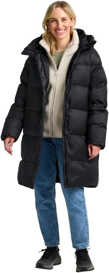 Jack Wolfskin Icy Hill Coat Women RDS Donsjas Dames S black - Foto 8