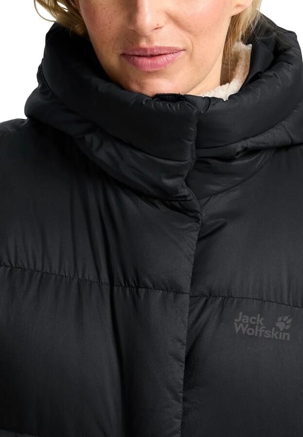 Jack Wolfskin Icy Hill Coat Women RDS Donsjas Dames S black - Foto 4