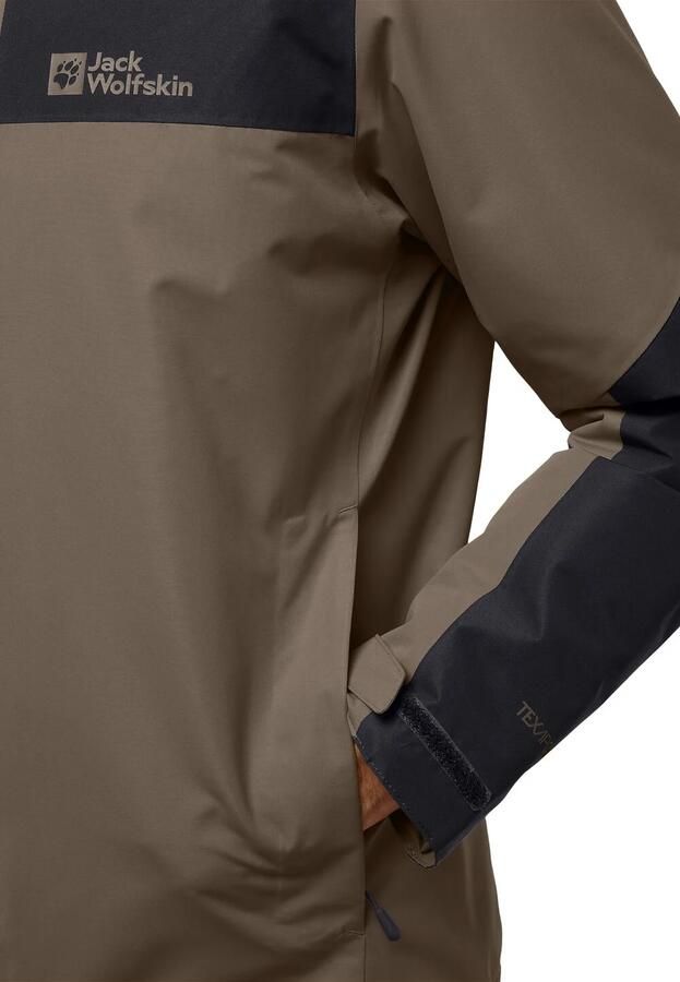 Jack Wolfskin Jasper Ins Jacket Men Waterdicht winterjack Heren XXL cold coffee cold coffee - Foto 3