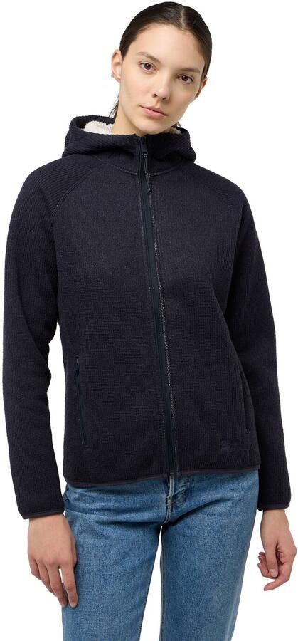 Jack Wolfskin Kaminfeuer Hooded Jacket Women Fleece jack met capuchon Dames 2XL dark navy dark navy - Foto 7