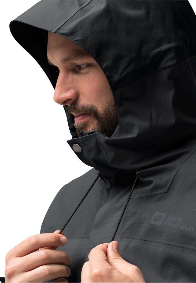Jack Wolfskin Kammweg 2L Jacket Men Regenjack Heren XXXL phantom - Foto 4