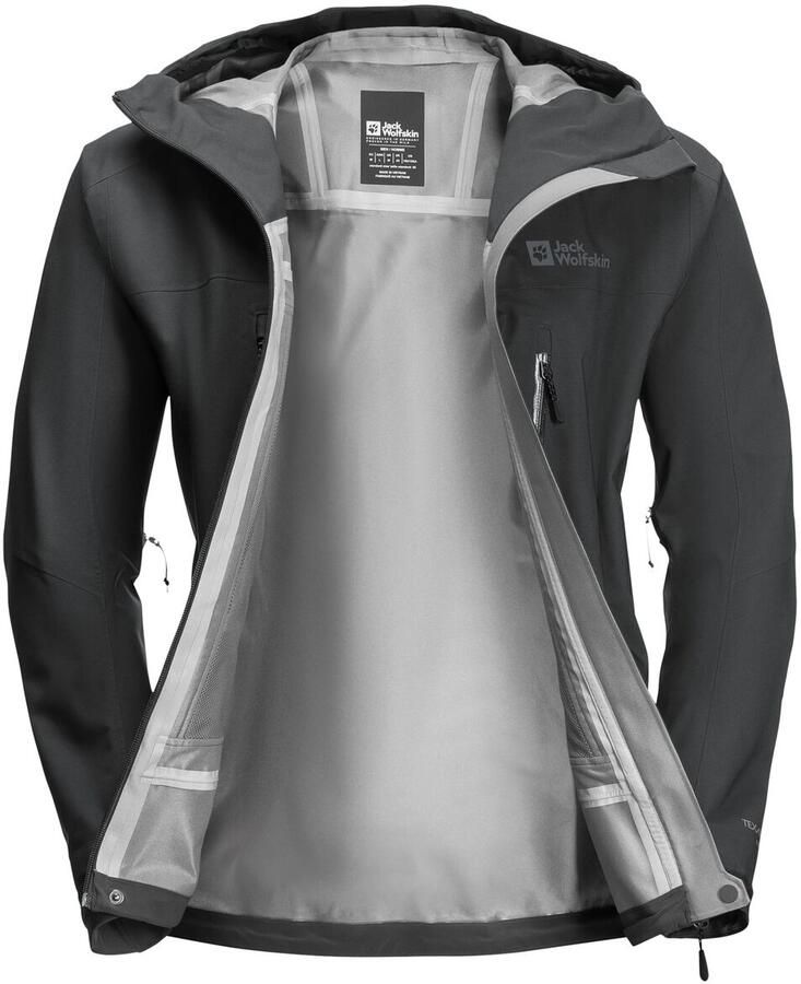 Jack Wolfskin Kammweg 3L Jacket Men Hardshell trekking-regenjack Heren XXXL phantom - Foto 4