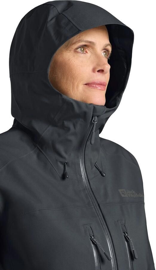 Jack Wolfskin Kammweg 3L Jacket Women Regenjack Dames XXL phantom - Foto 7