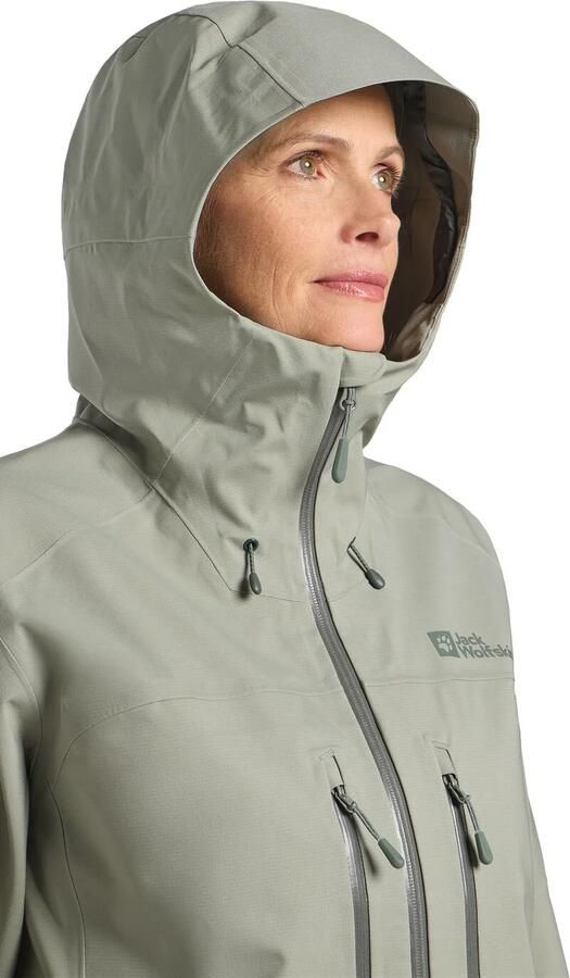 Jack Wolfskin Kammweg 3L Jacket Women Regenjack Dames XXL mint leaf mint leaf - Foto 8