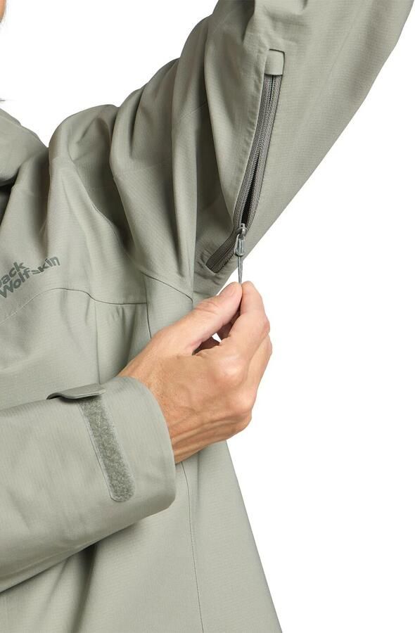 Jack Wolfskin Kammweg 3L Jacket Women Regenjack Dames XXL mint leaf mint leaf - Foto 6
