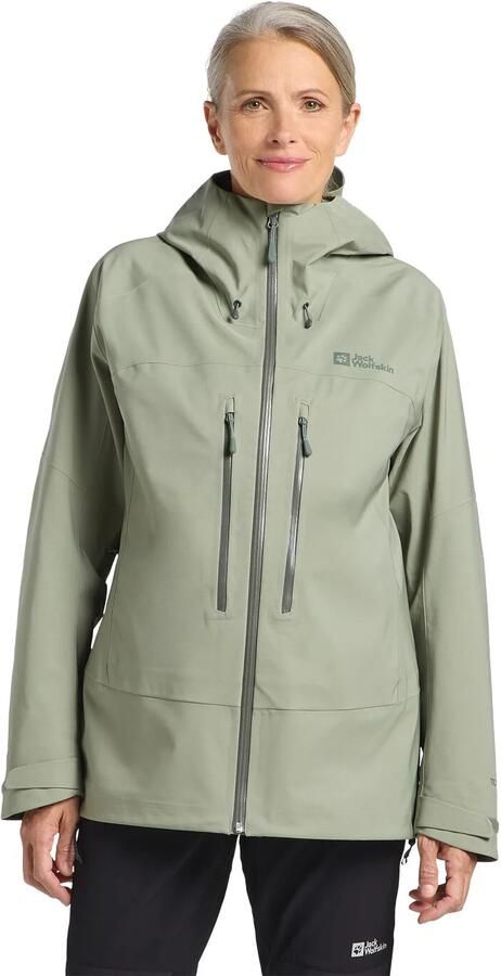 Jack Wolfskin Kammweg 3L Jacket Women Regenjack Dames XXL mint leaf mint leaf - Foto 10