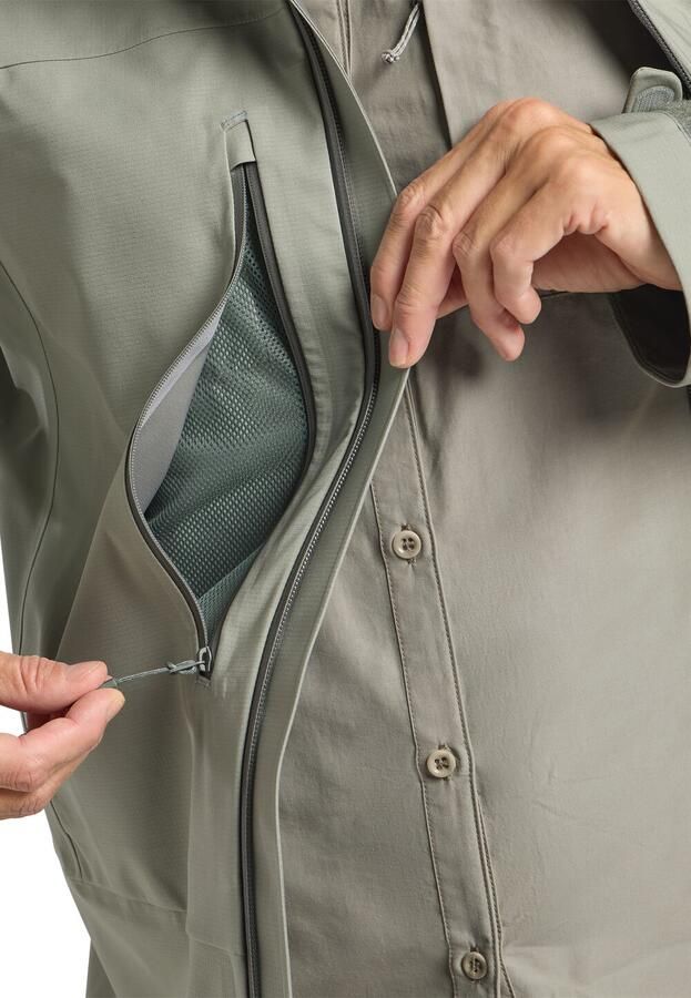 Jack Wolfskin Kammweg 3L Jacket Women Regenjack Dames XXL mint leaf mint leaf - Foto 5