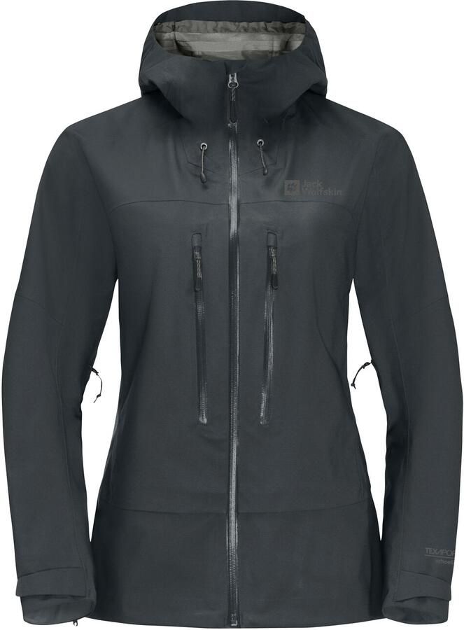 Jack Wolfskin Kammweg 3L Jacket Women Regenjack Dames XXL phantom - Foto 4