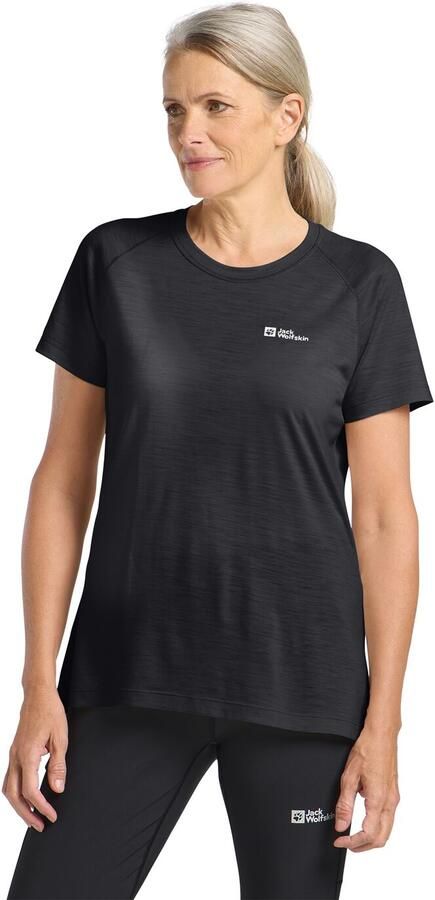 Jack Wolfskin Kammweg S|S Women Dames T-shirt van merinoswol XXL phantom - Foto 5