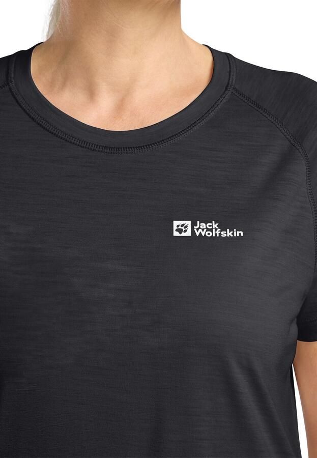 Jack Wolfskin Kammweg S|S Women Dames T-shirt van merinoswol XXL phantom - Foto 2