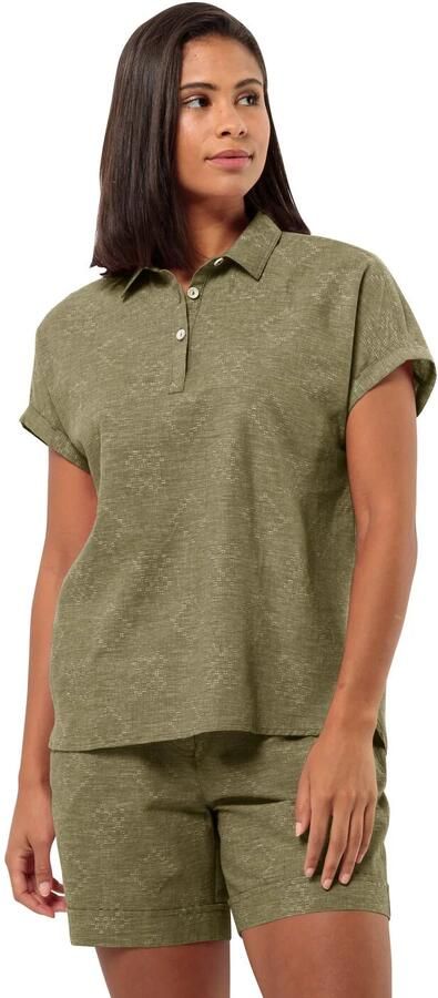 Jack Wolfskin Karana Shirt Women Blouse met korte mouwen Dames XL bay leaf Bay Leaf - Foto 3