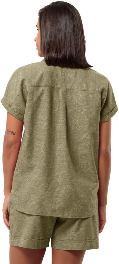 Jack Wolfskin Karana Shirt Women Blouse met korte mouwen Dames XL bay leaf Bay Leaf - Foto 2