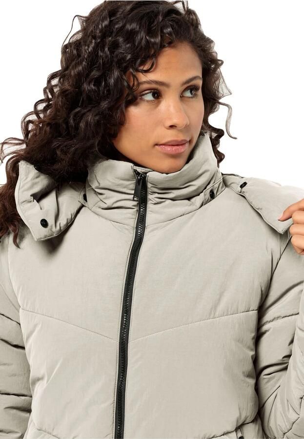 Jack Wolfskin Functionele jas KAROLINGER LONG COAT W Verwarmend winddicht overgangsjas