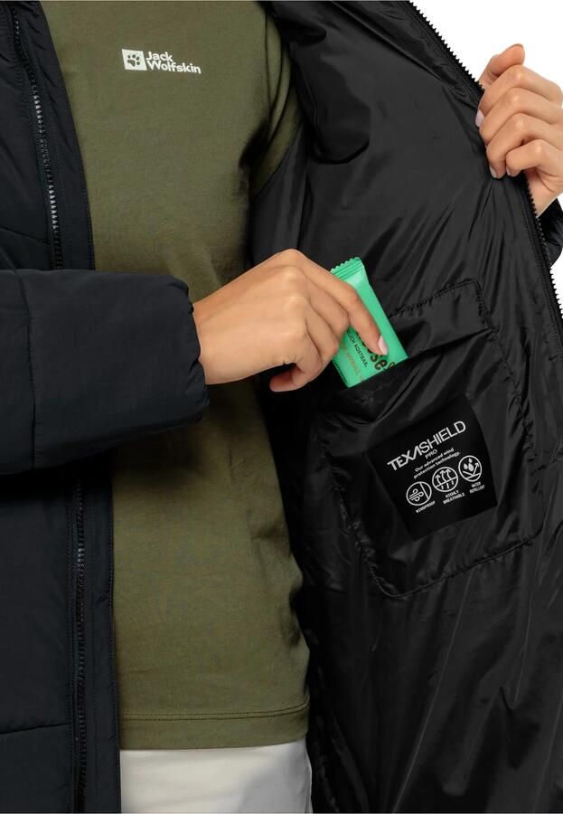 Jack Wolfskin Functionele jas KAROLINGER LONG COAT W Verwarmend winddicht overgangsjas - Foto 3