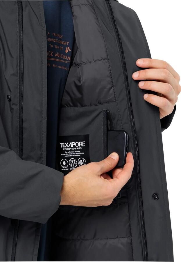 Jack Wolfskin Koenigsbau Coat Men Waterdichte winterjas Heren XXXL phantom - Foto 2