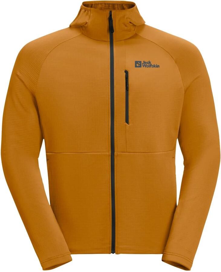 Jack Wolfskin Kolbenberg Hooded FZ Men Fleece jack Heren M safflower