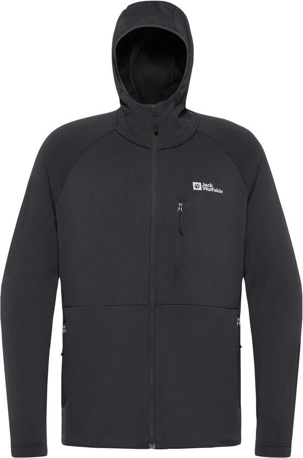 Jack Wolfskin Fleecejack KOLBENBERG HOODED FZ M Ademend licht overgangsjas - Foto 4