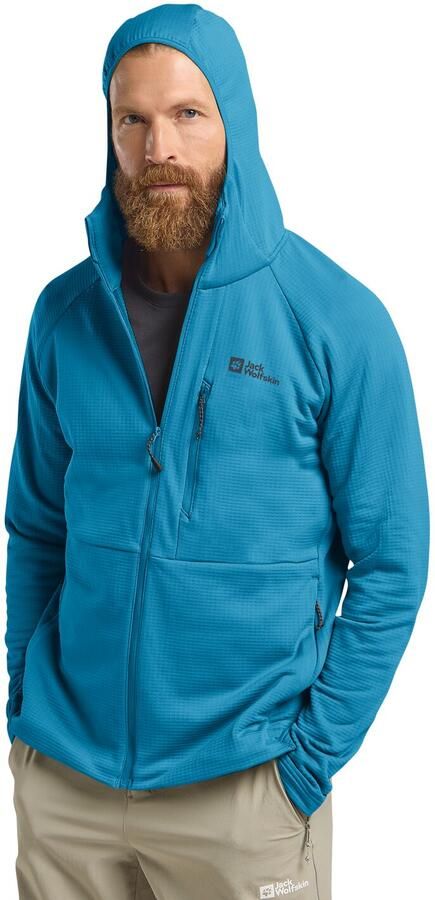 Jack Wolfskin Kolbenberg Hooded FZ Men Fleece jack Heren XXXL aurora blue aurora blue - Foto 7