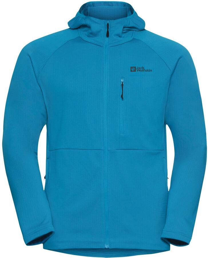 Jack Wolfskin Kolbenberg Hooded FZ Men Fleece jack Heren XXXL aurora blue aurora blue