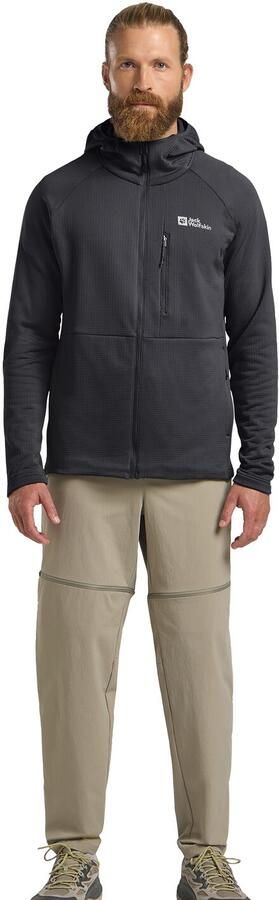 Jack Wolfskin Fleecejack KOLBENBERG HOODED FZ M Ademend licht overgangsjas - Foto 6