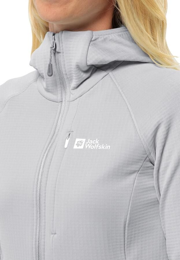 Jack Wolfskin Kolbenberg Hooded FZ Women Fleece jack Dames XXL cool grey Cool Grey - Foto 2
