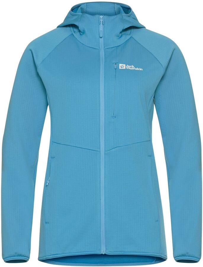Jack Wolfskin Kolbenberg Hooded FZ Women Fleece jack Dames XXL sky blue Sky Blue