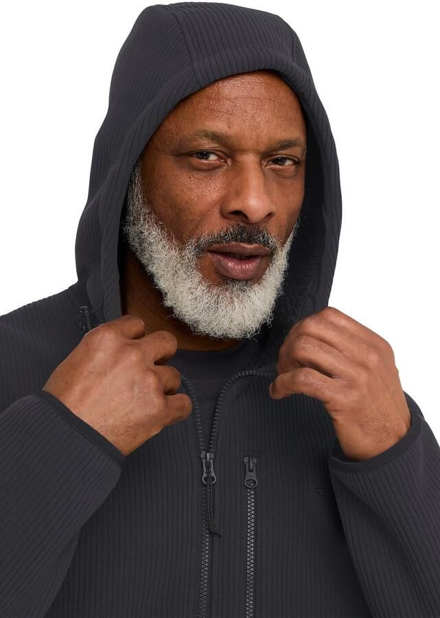Jack Wolfskin Fleecejack LAKE RIDGE HOODED JKT M Windafstotend verwarmend overgangsjas - Foto 6